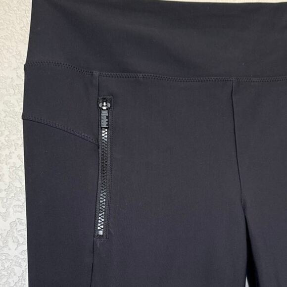 Athleta Stellar Tight Pull On Leggings Black Sz M City Travel Commute 870815 - Picture 5 of 12